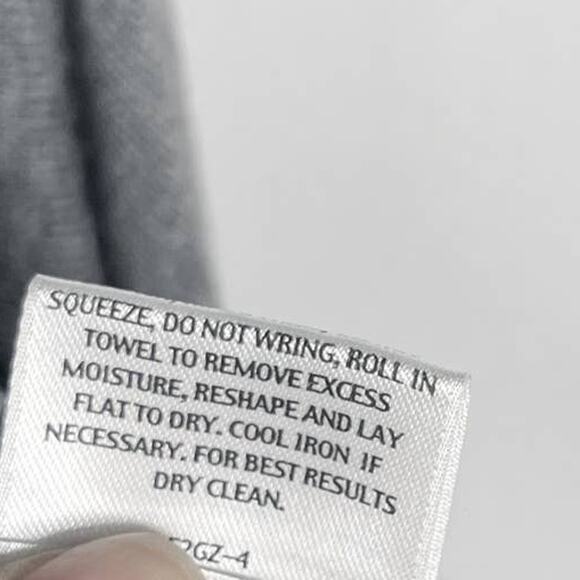 Eileen Fisher XLarge XL Two Tone Gray Colorblock Tunic Sweater VNeck Stretch - Picture 10 of 10